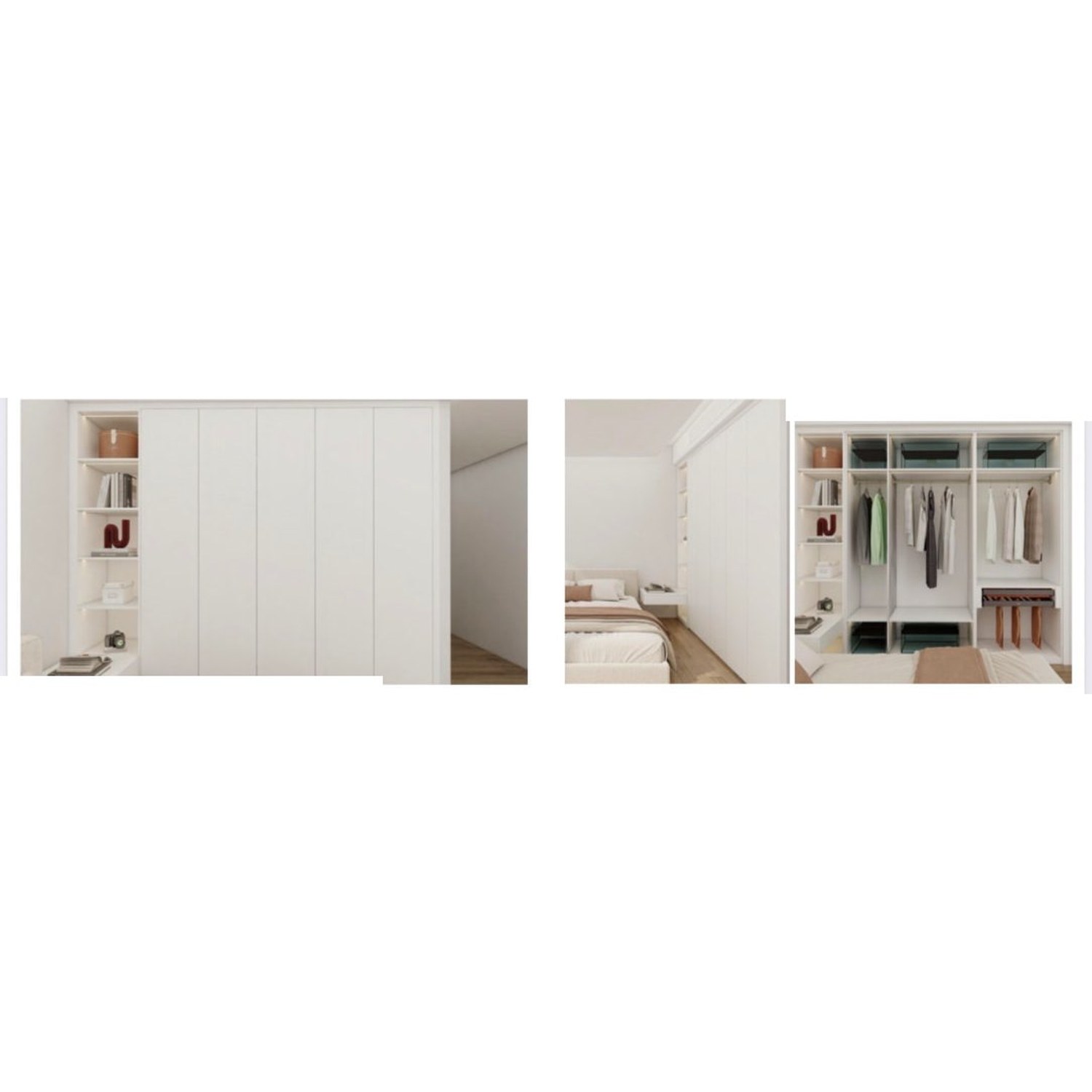 BUILD SOURCE™ Custom Closet — Nordic Shaker Panel Wardrobe TW004 — 8" x 12" Sample