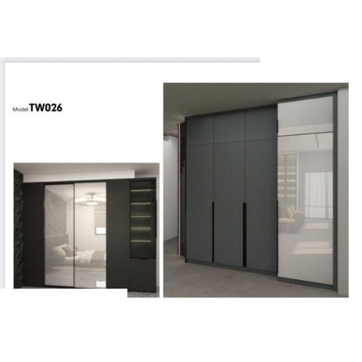 BUILD SOURCE™ Custom Closet — Emerald Teal Sliding Wardrobe TW026 — 8" x 12" Sample
