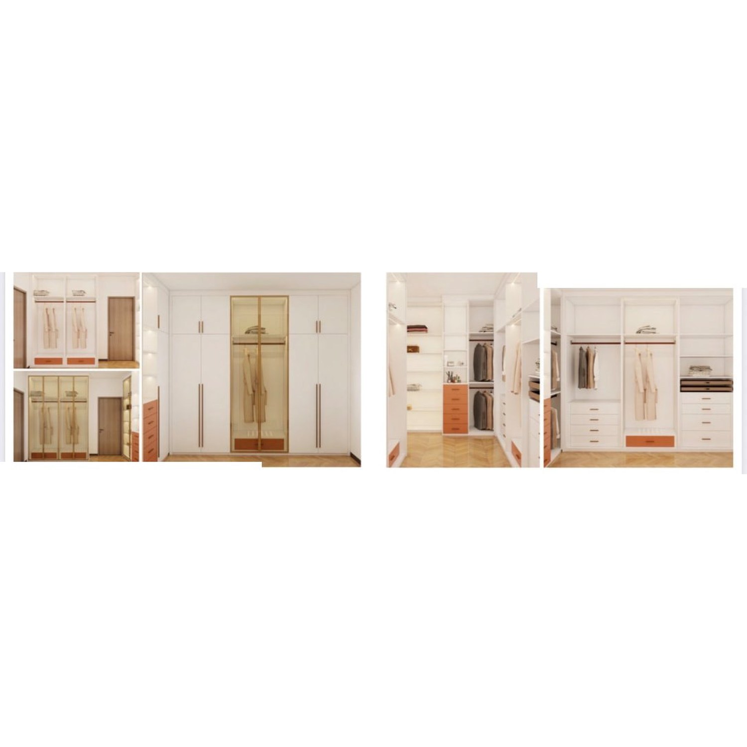 BUILD SOURCE™ Custom Closet — Sunset Gold Glass Accent Wardrobe TW049 — 8" x 12" Sample
