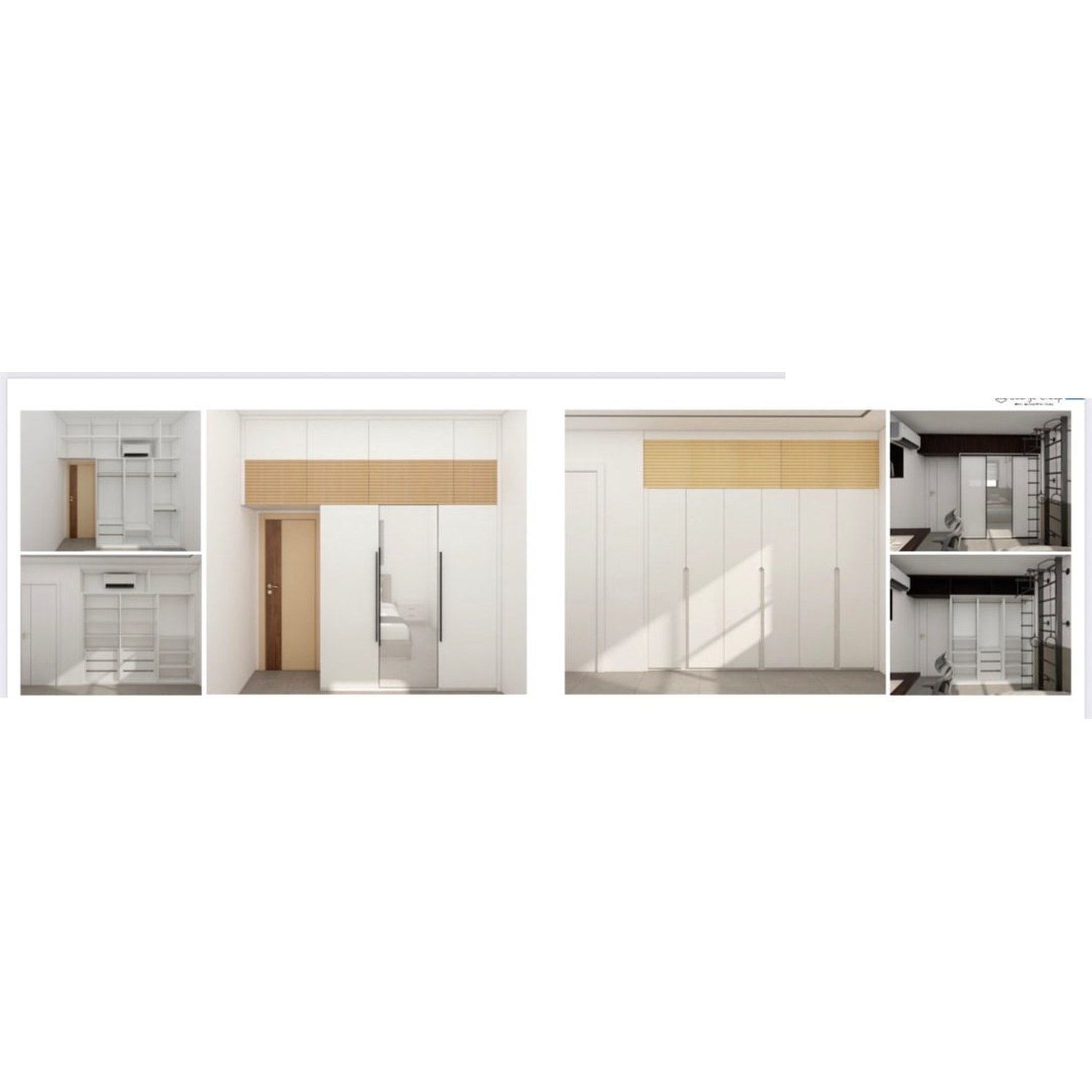 BUILD SOURCE™ Custom Closet — Skylight Overhead Storage Wardrobe TW069 — 8" x 12" Sample
