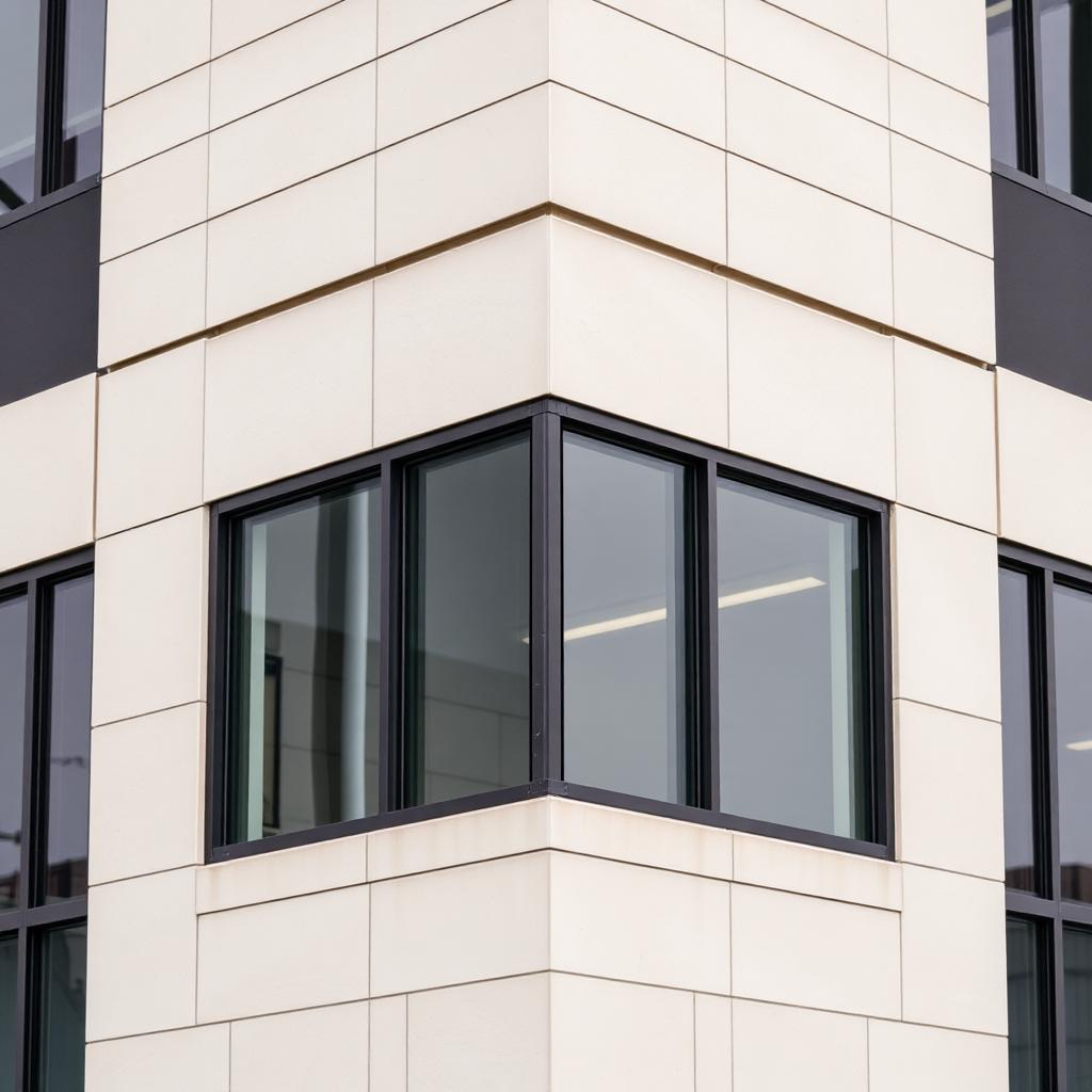 Build Source™ Corner Glass Window — Commercial Sample — 8" x 12" Sample