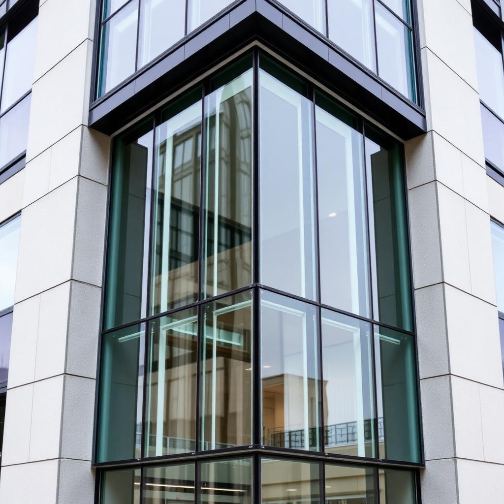 Build Source™ Cornerless Glass System — Commercial Sample — 8" x 12" Sample