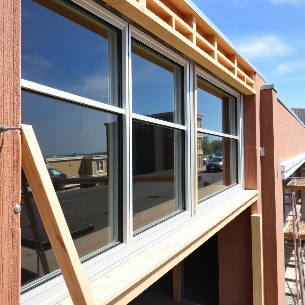 Build Source™ Stick-Built Window Wall — Commercial Sample — 8" x 12" Sample