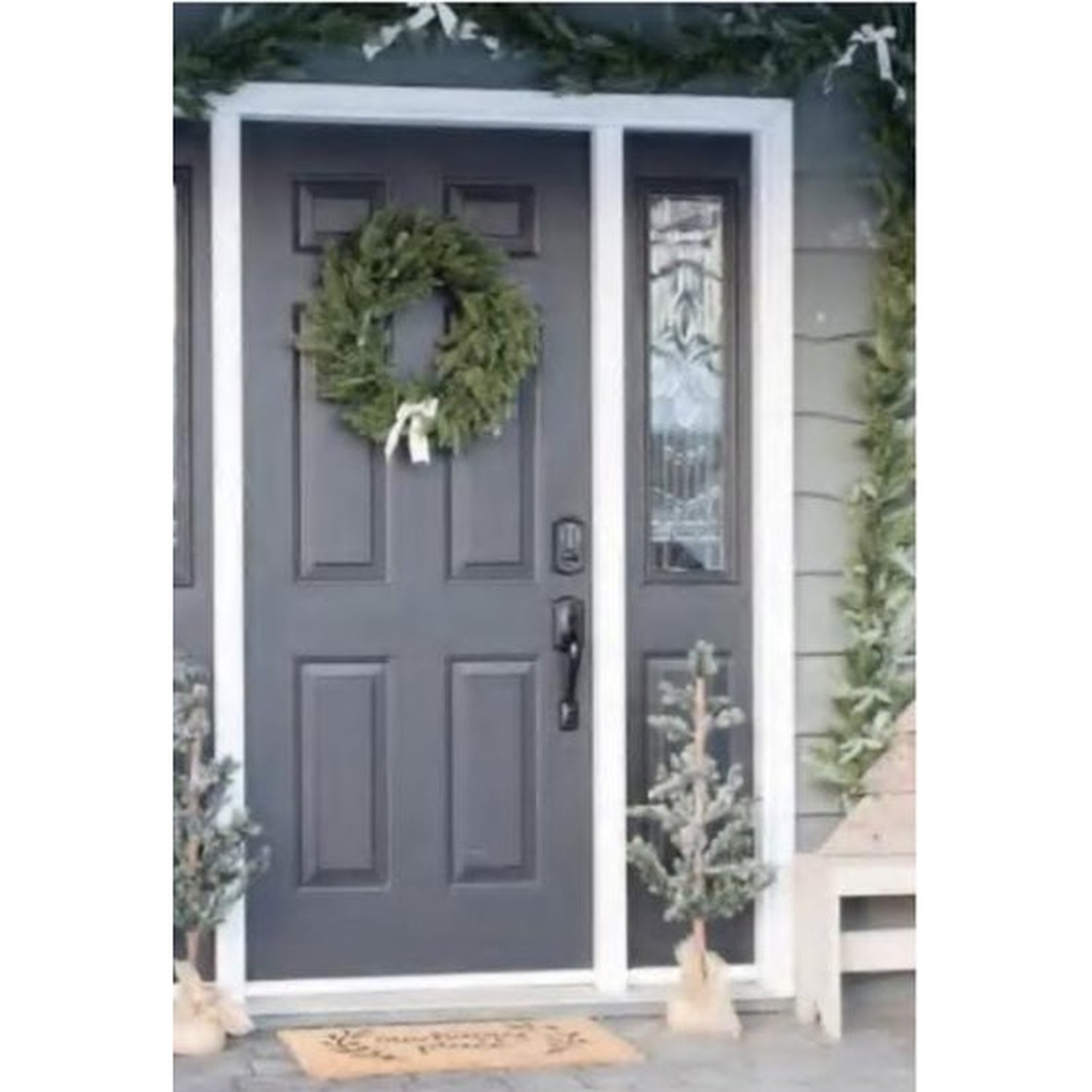 BUILD SOURCE™ Classic Charcoal Six Panel Door with Sidelite EA-0033 — 8" x 12" Sample
