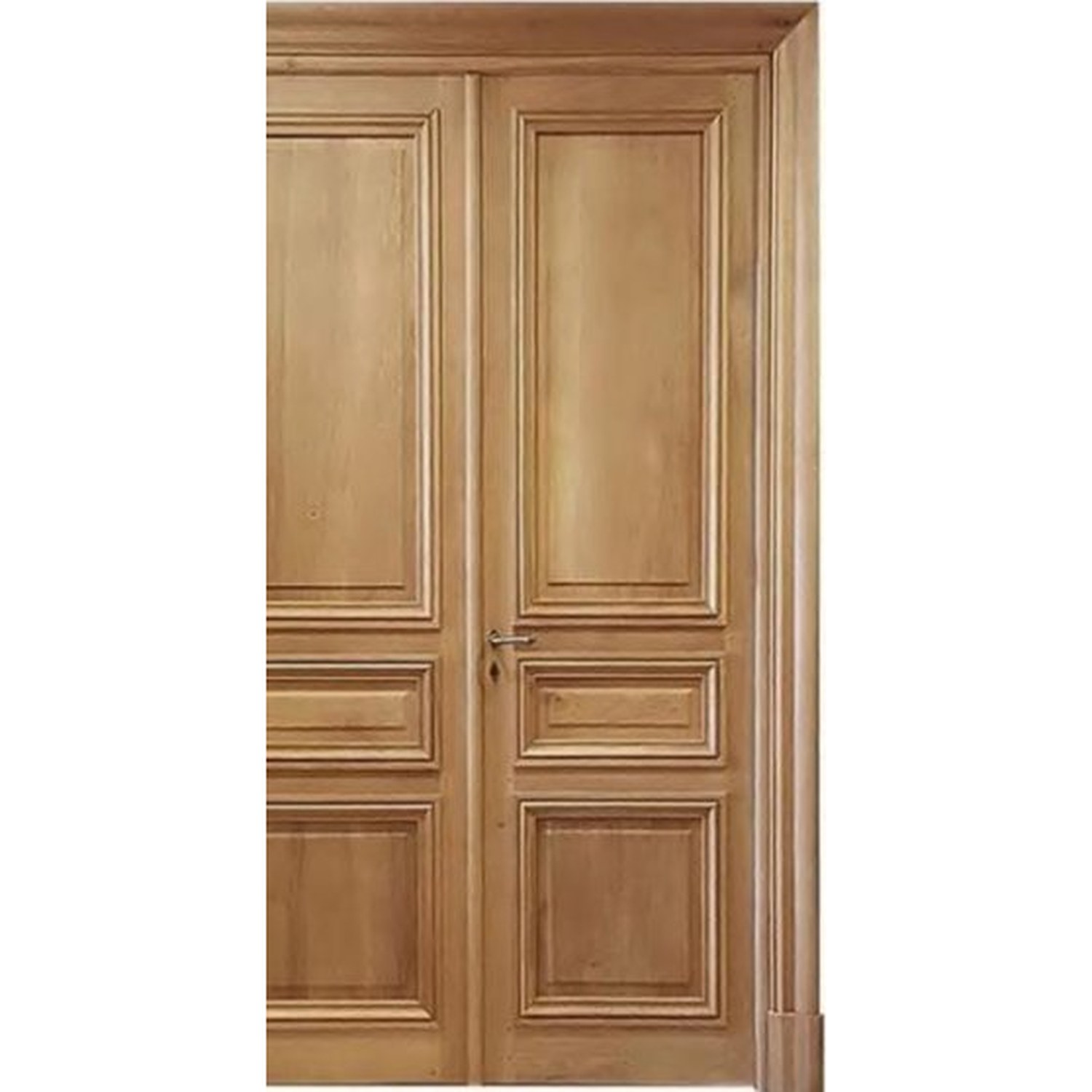 BUILD SOURCE™ Traditional Natural Wood Raised Panel Double Door EA-0055 — 8" x 12" Sample