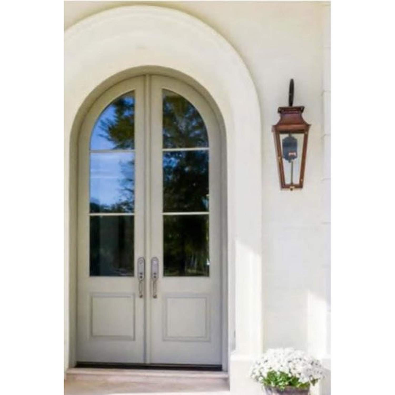 BUILD SOURCE™ European Arched French Double Entry Door EA-0086 — 8" x 12" Sample