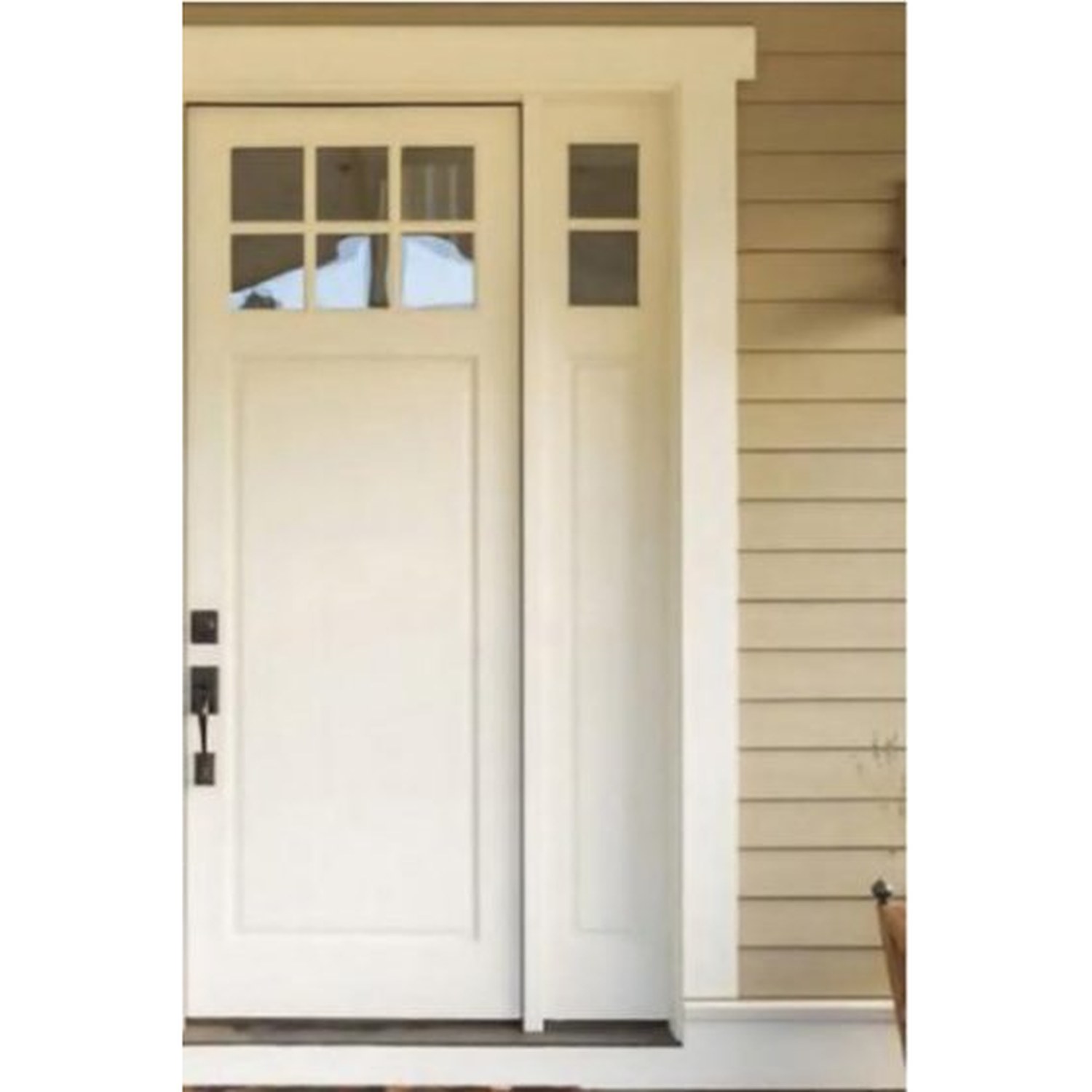 BUILD SOURCE™ Classic Cream Craftsman Door with Sidelite EA-0088 — 8" x 12" Sample