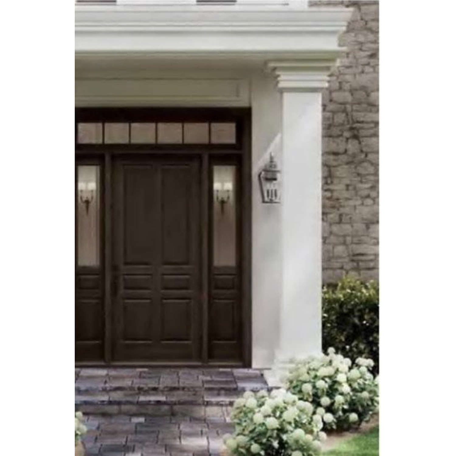 BUILD SOURCE™ Traditional Dark Mahogany Entry Door System EA-0090 — 8" x 12" Sample