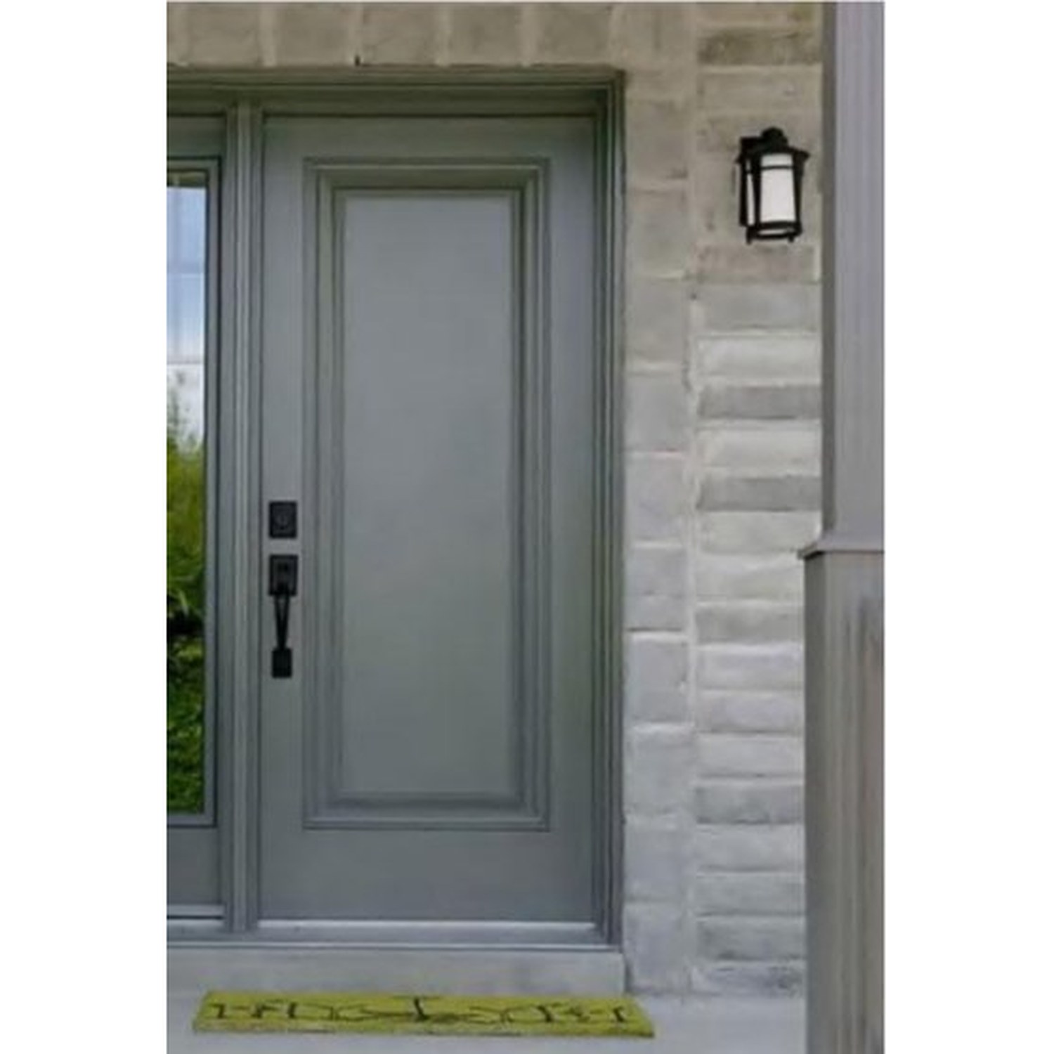 BUILD SOURCE™ Transitional Slate Grey Single Panel Entry Door EA-0093 — 8" x 12" Sample