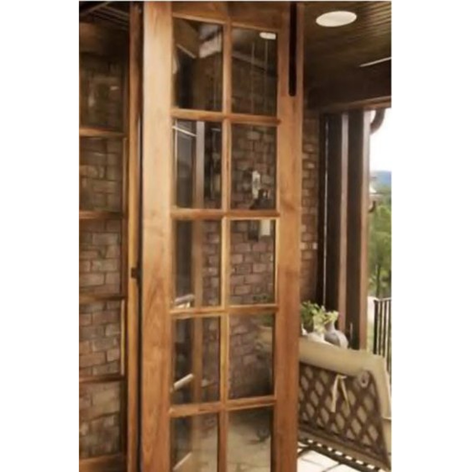 BUILD SOURCE™ Craftsman Oak Multi Lite Folding Patio Door FA-0019 — 8" x 12" Sample