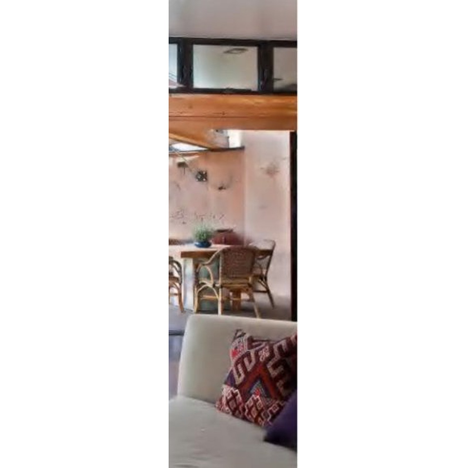 BUILD SOURCE™ Rustic Dark Wood Folding Glass Patio Door FA-0027 — 8" x 12" Sample