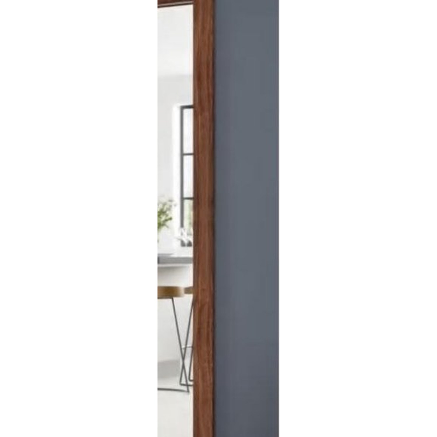BUILD SOURCE™ Modern Walnut Frame Interior Folding Glass Door FA-0028 — 8" x 12" Sample