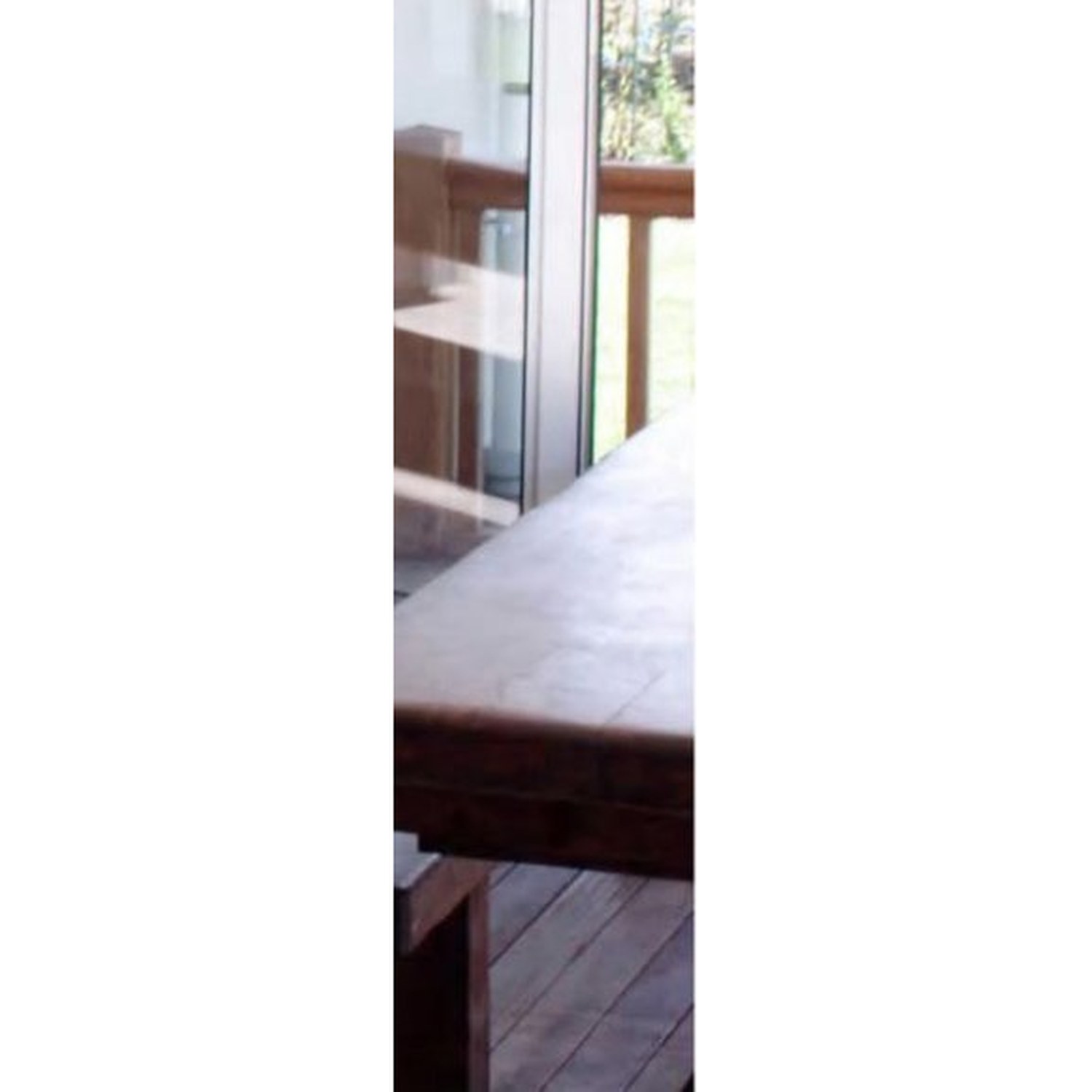 BUILD SOURCE™ Contemporary White Aluminum Folding Patio Door System FA-0032 — 8" x 12" Sample
