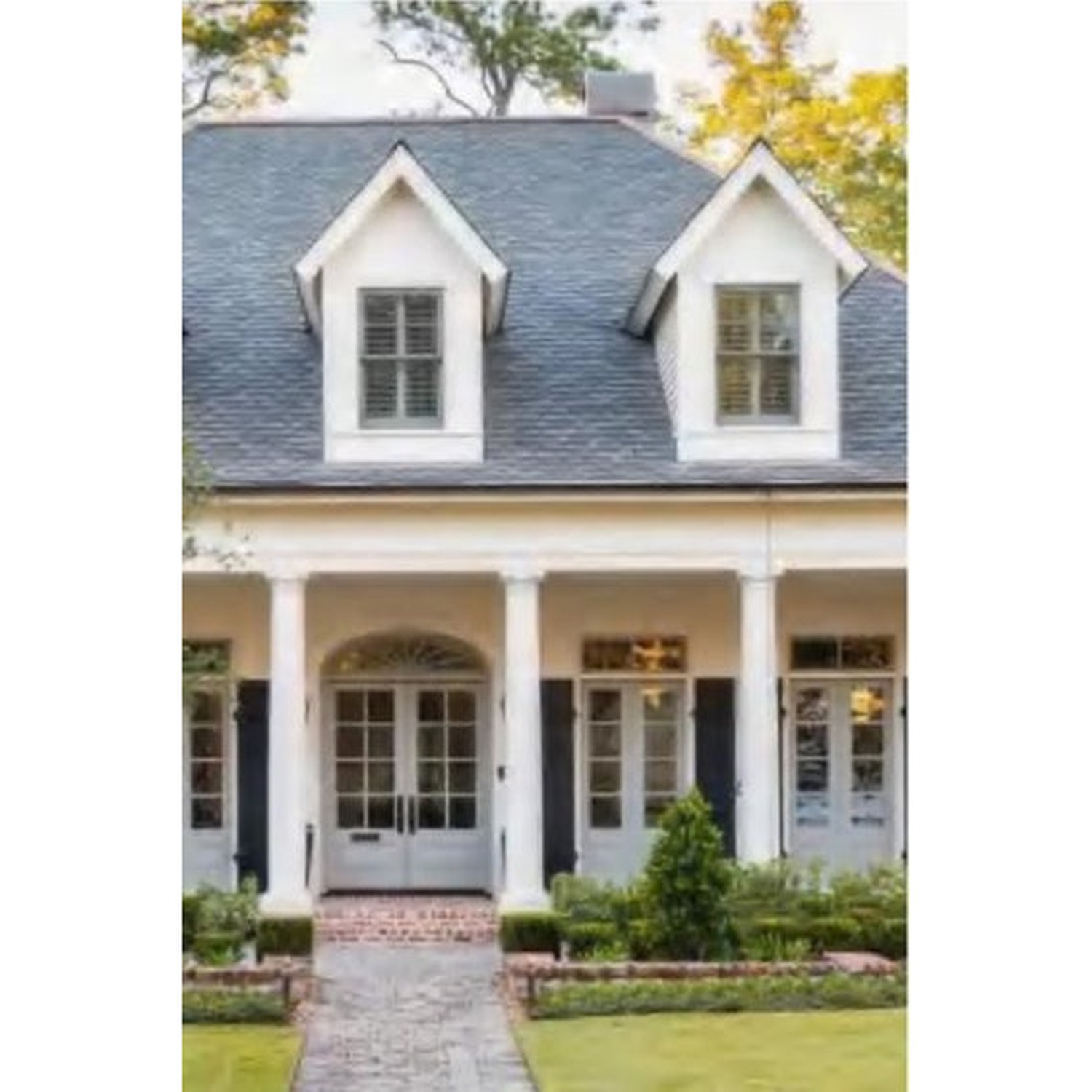 BUILD SOURCE™ Traditional Exterior Double French Doors with Transom FB-0010 — 8" x 12" Sample