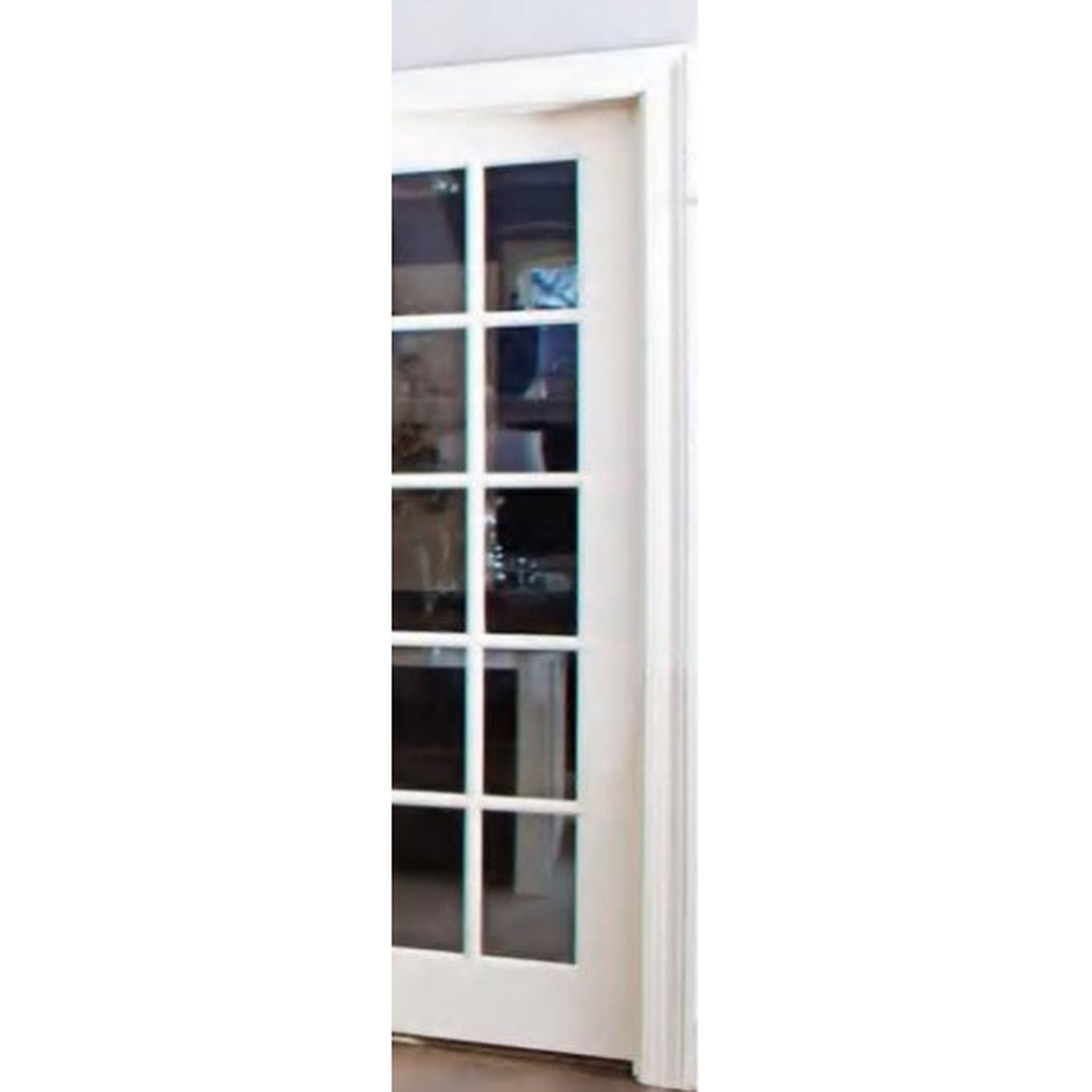 BUILD SOURCE™ Traditional White Ten Lite Interior French Door FB-0031 — 8" x 12" Sample