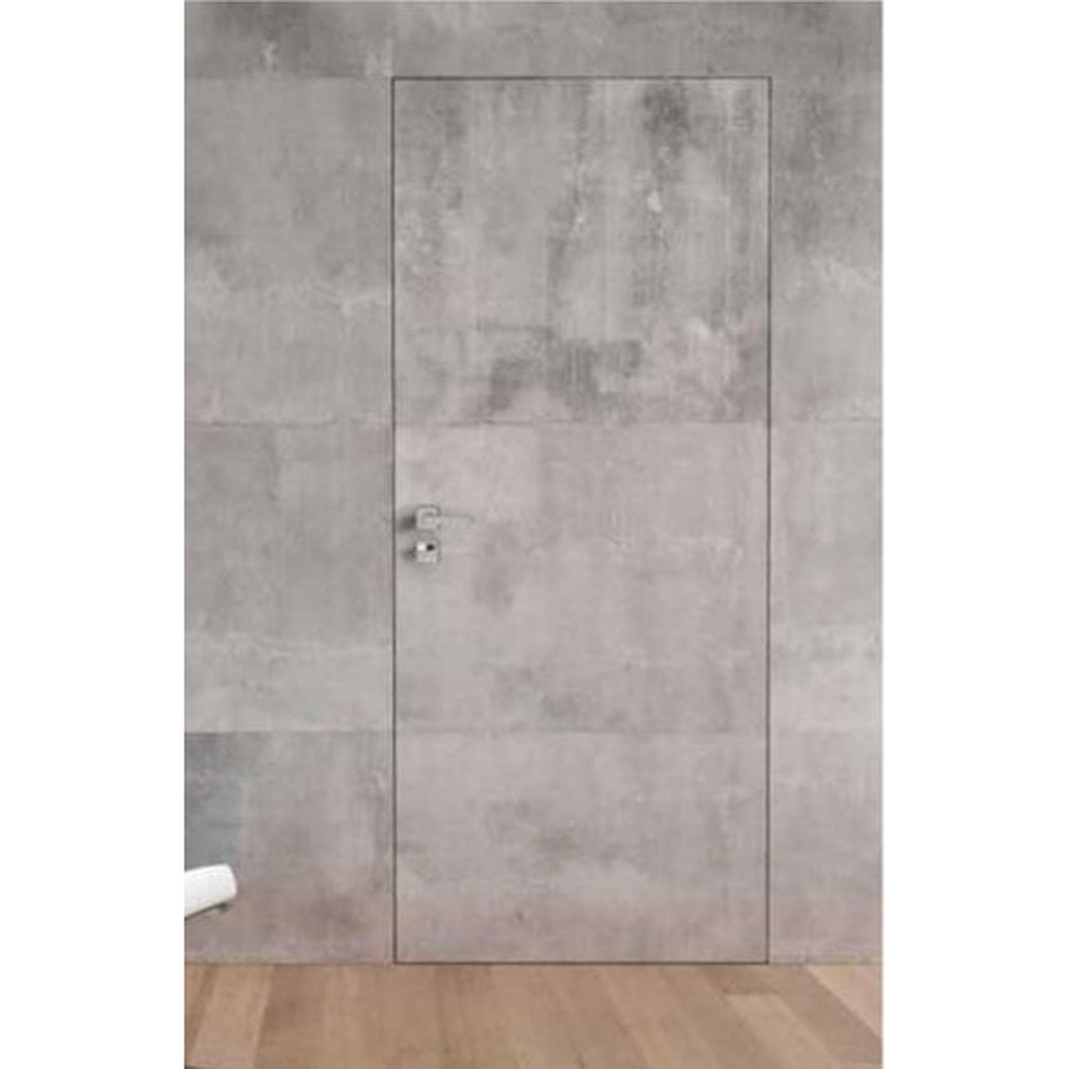 BUILD SOURCE™ Contemporary Concrete Finish Frameless Hidden Door HA-0004 — 8" x 12" Sample