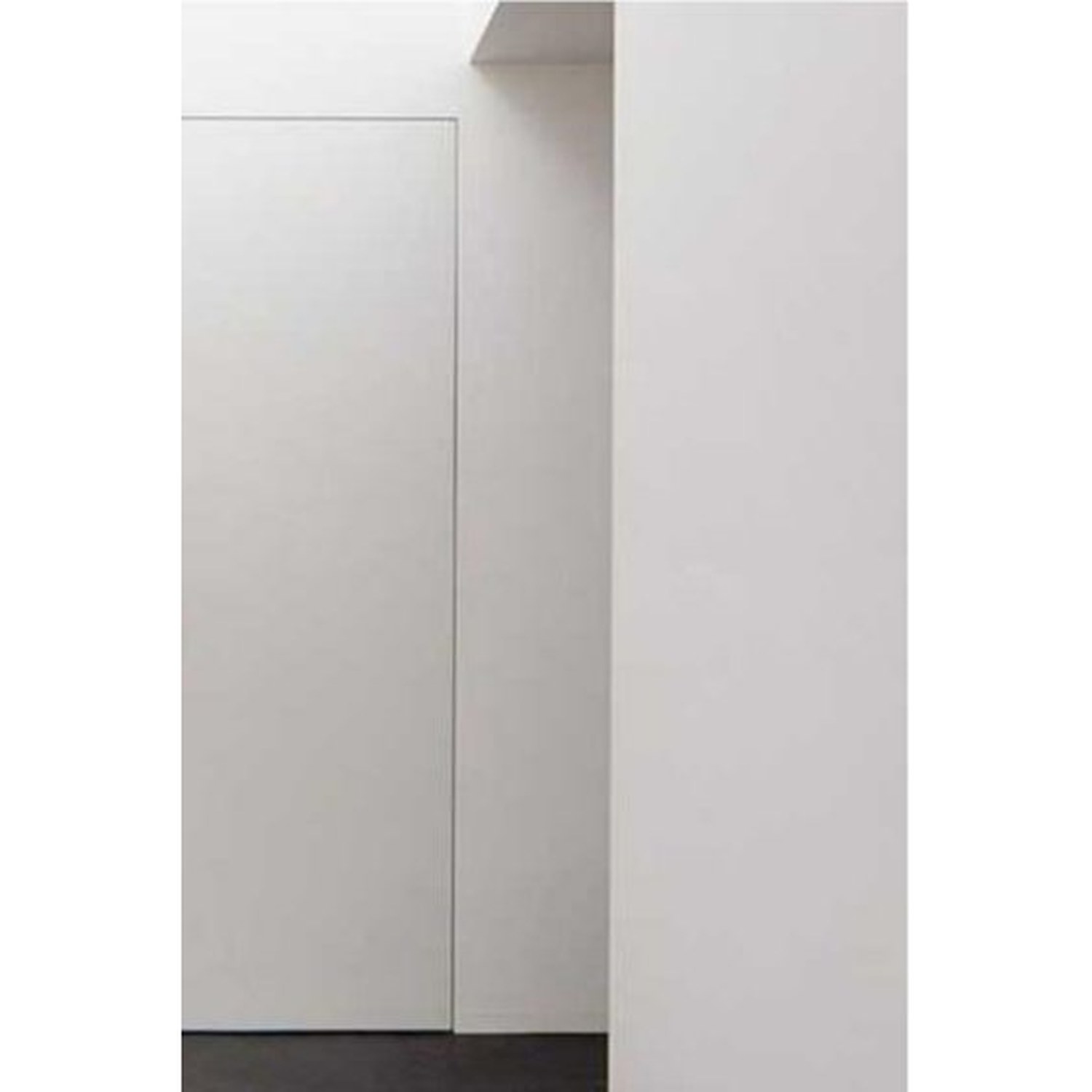 BUILD SOURCE™ Minimalist Frameless Matte White Hidden Door HA-0007 — 8" x 12" Sample