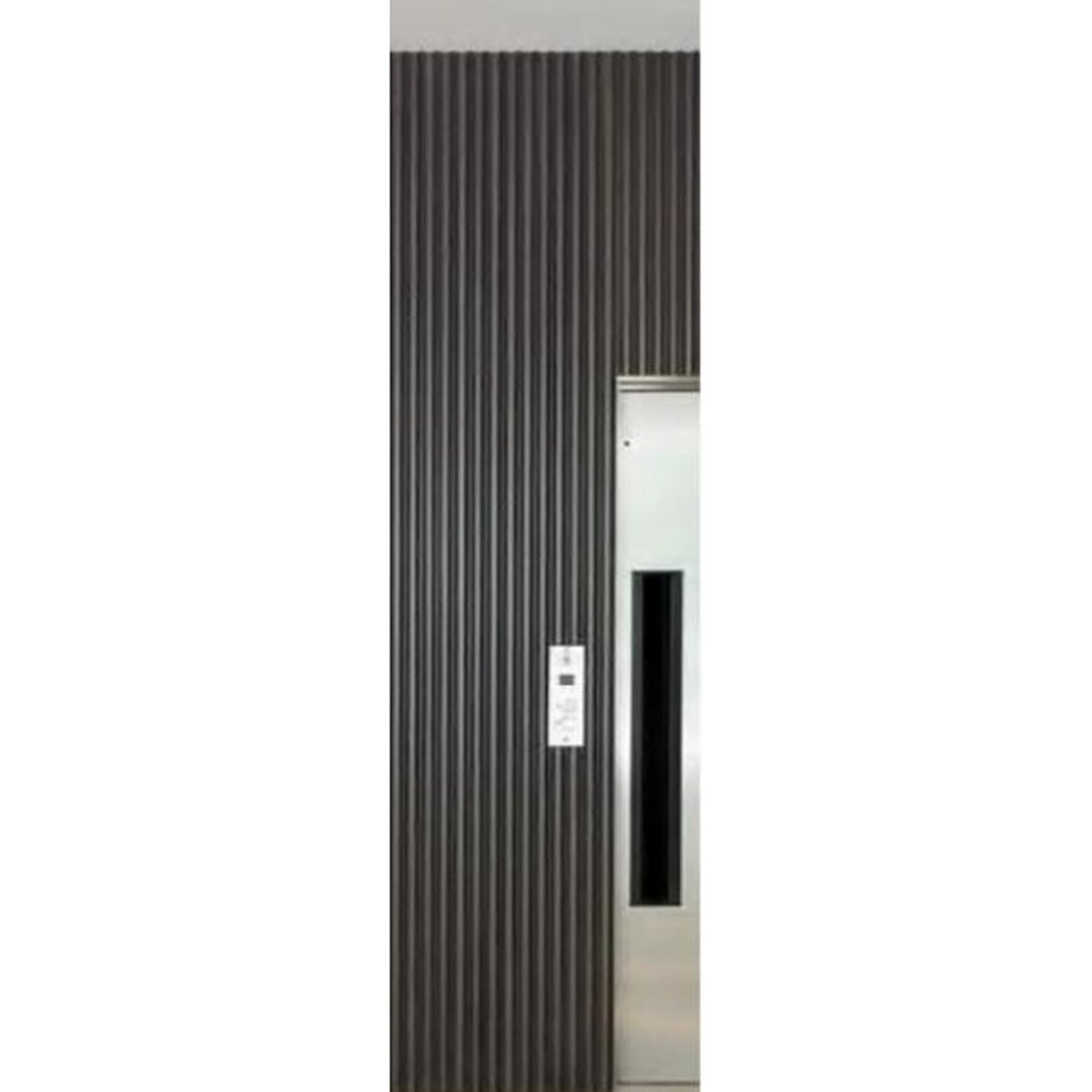 BUILD SOURCE™ Modern Dark Fluted Panel Hidden Door HA-0013 — 8" x 12" Sample