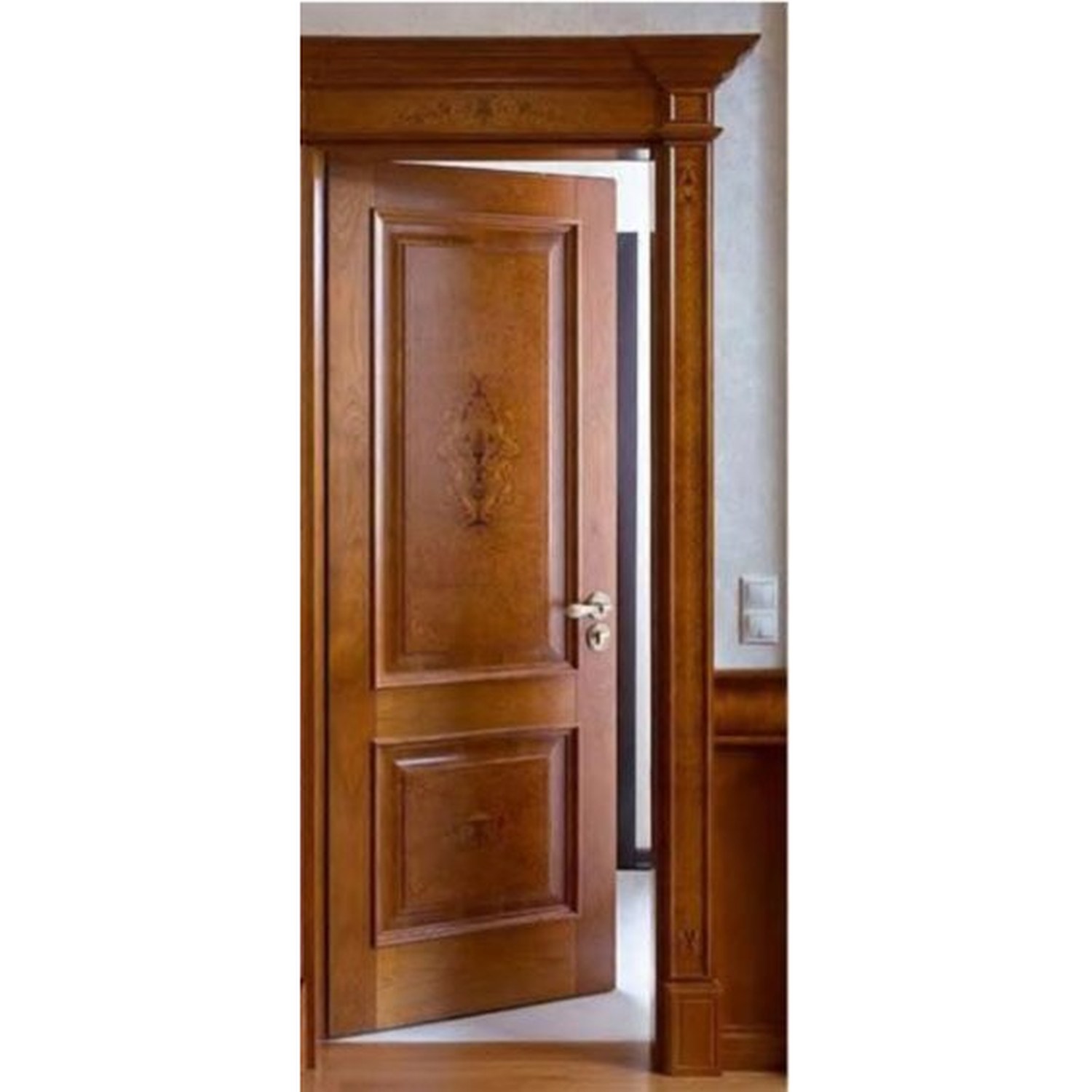 BUILD SOURCE™ Classic Inlaid Wood Decorative Panel Interior Door IA-0002 — 8" x 12" Sample