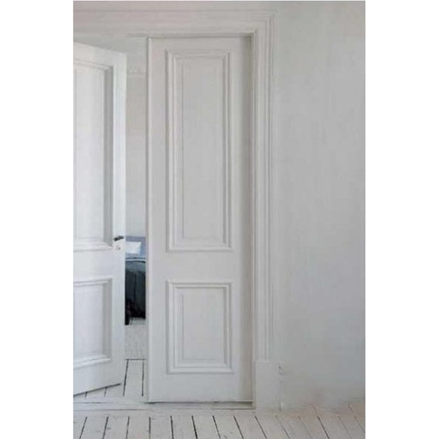 BUILD SOURCE™ Classic White Two Panel Moulded Interior Door IA-0009 — 8" x 12" Sample