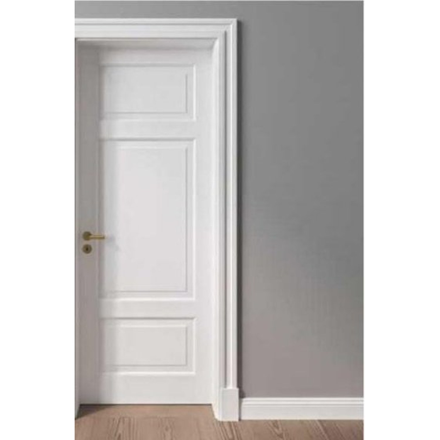 BUILD SOURCE™ Classic White Painted Three Panel Interior Door IA-0015 — 8" x 12" Sample