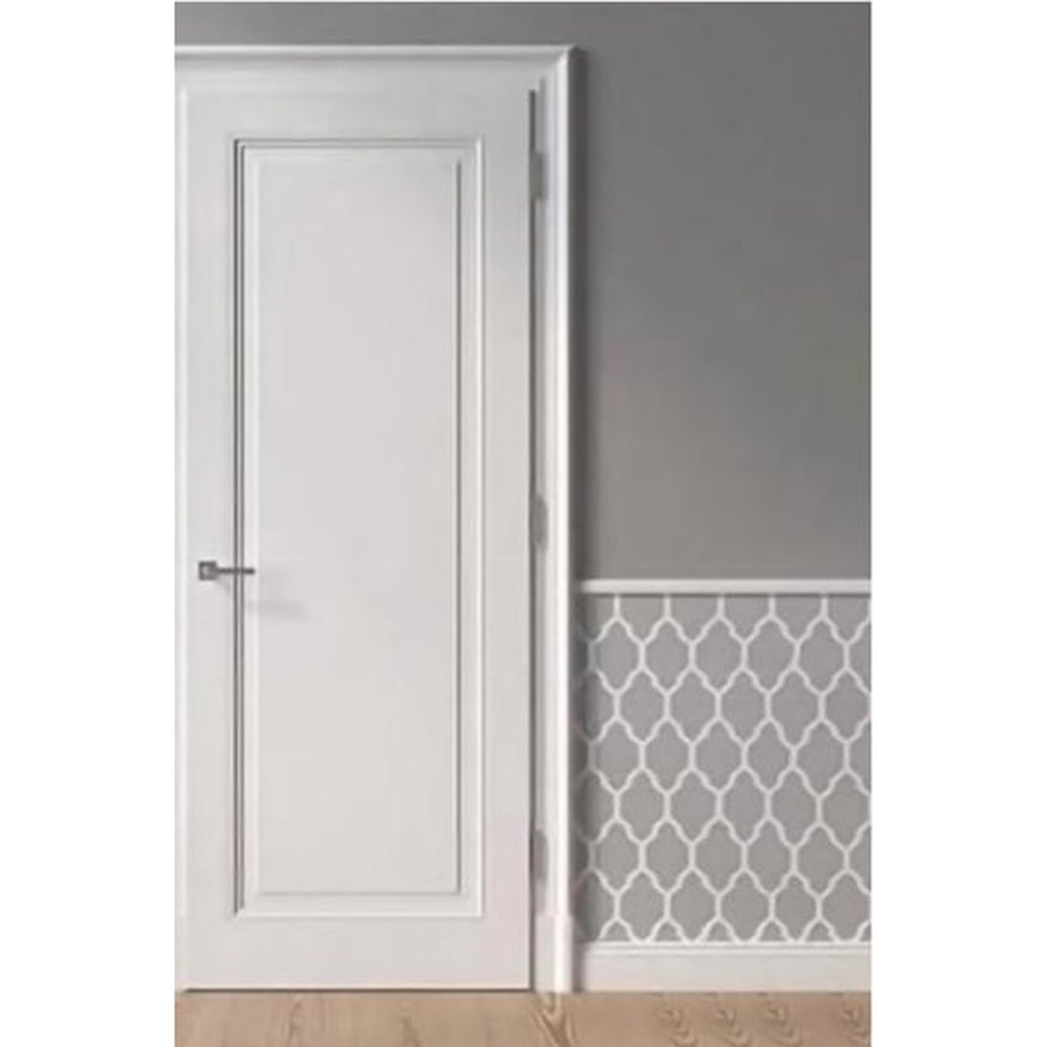BUILD SOURCE™ Classic White Single Recessed Panel Door IA-0017 — 8" x 12" Sample