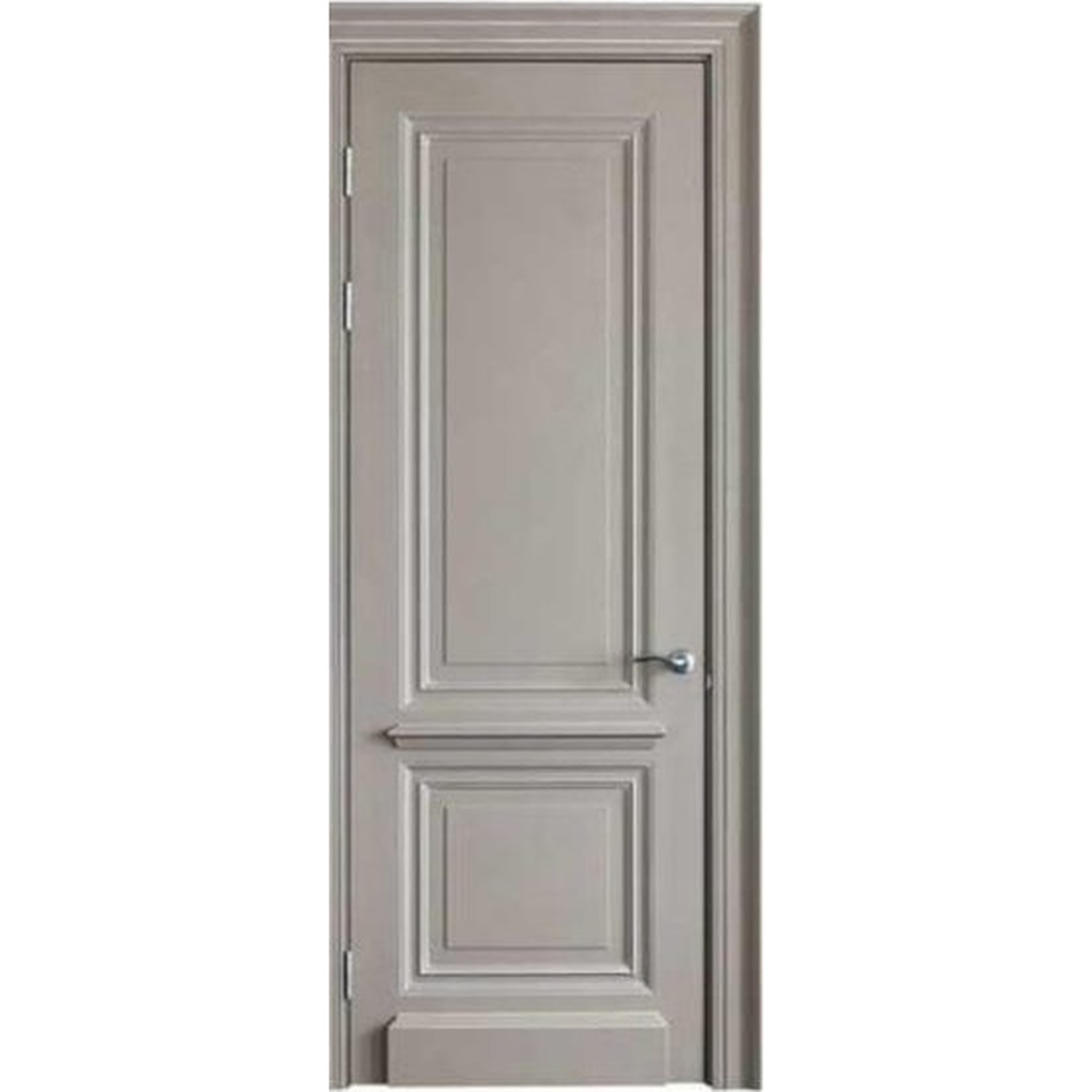 BUILD SOURCE™ Classic Greige Two Panel Interior Door IA-0019 — 8" x 12" Sample