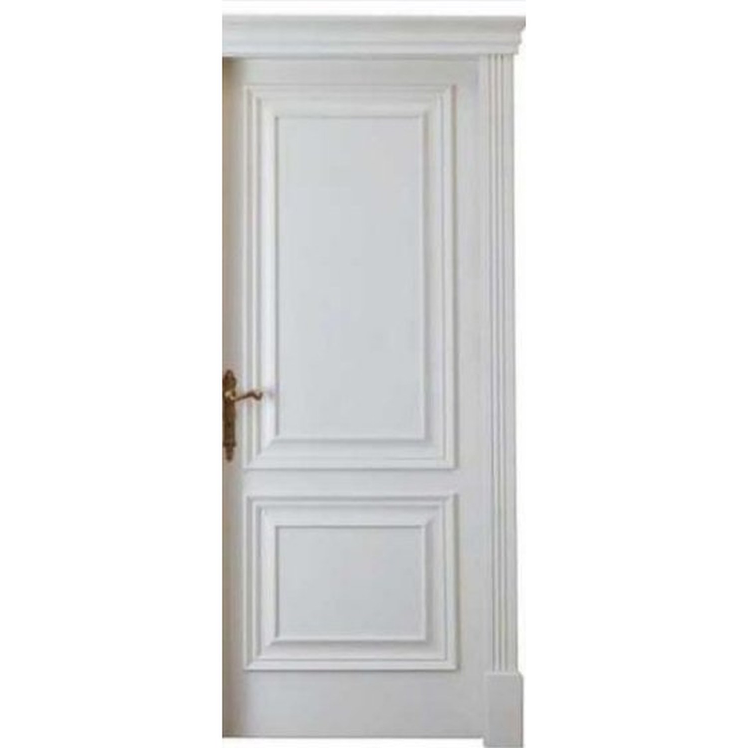 BUILD SOURCE™ Classic White Two Panel Molded Interior Door IA-0023 — 8" x 12" Sample