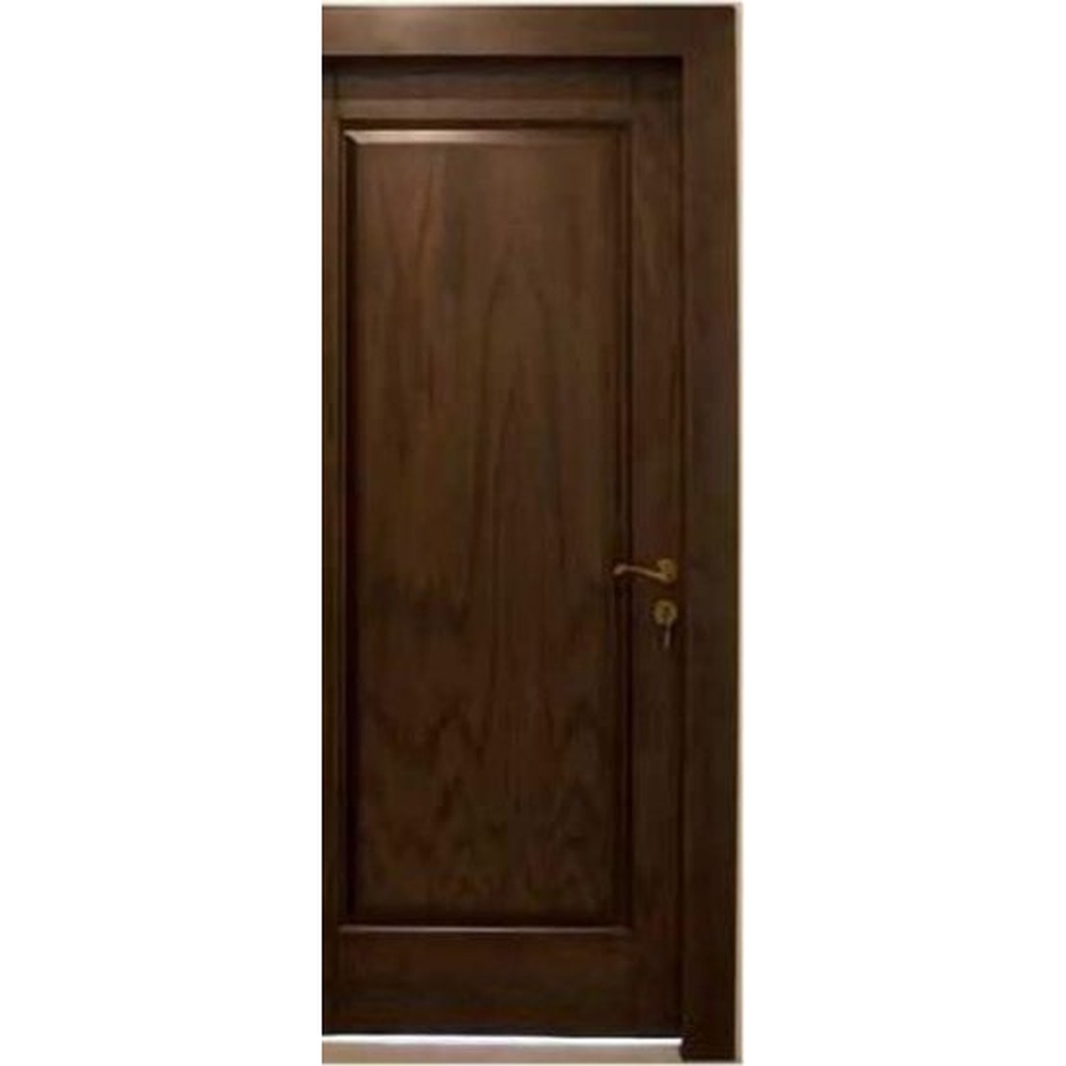 BUILD SOURCE™ Traditional Dark Walnut Single Panel Interior Door IA-0024 — 8" x 12" Sample