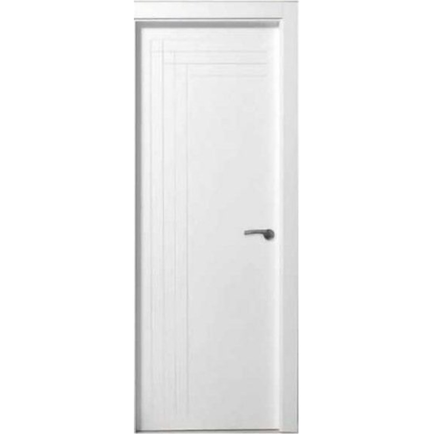 BUILD SOURCE™ Modern White Flush Door With Engraved Lines IA-0026 — 8" x 12" Sample