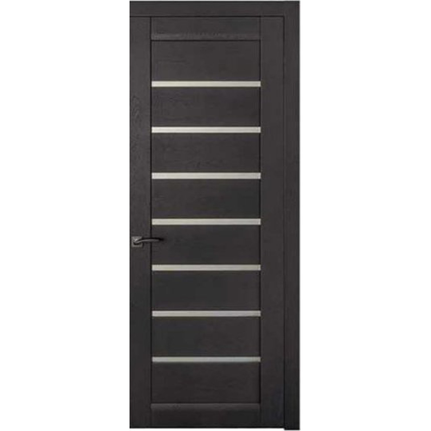 BUILD SOURCE™ Contemporary Black Oak Horizontal Lite Interior Door IA-0031 — 8" x 12" Sample