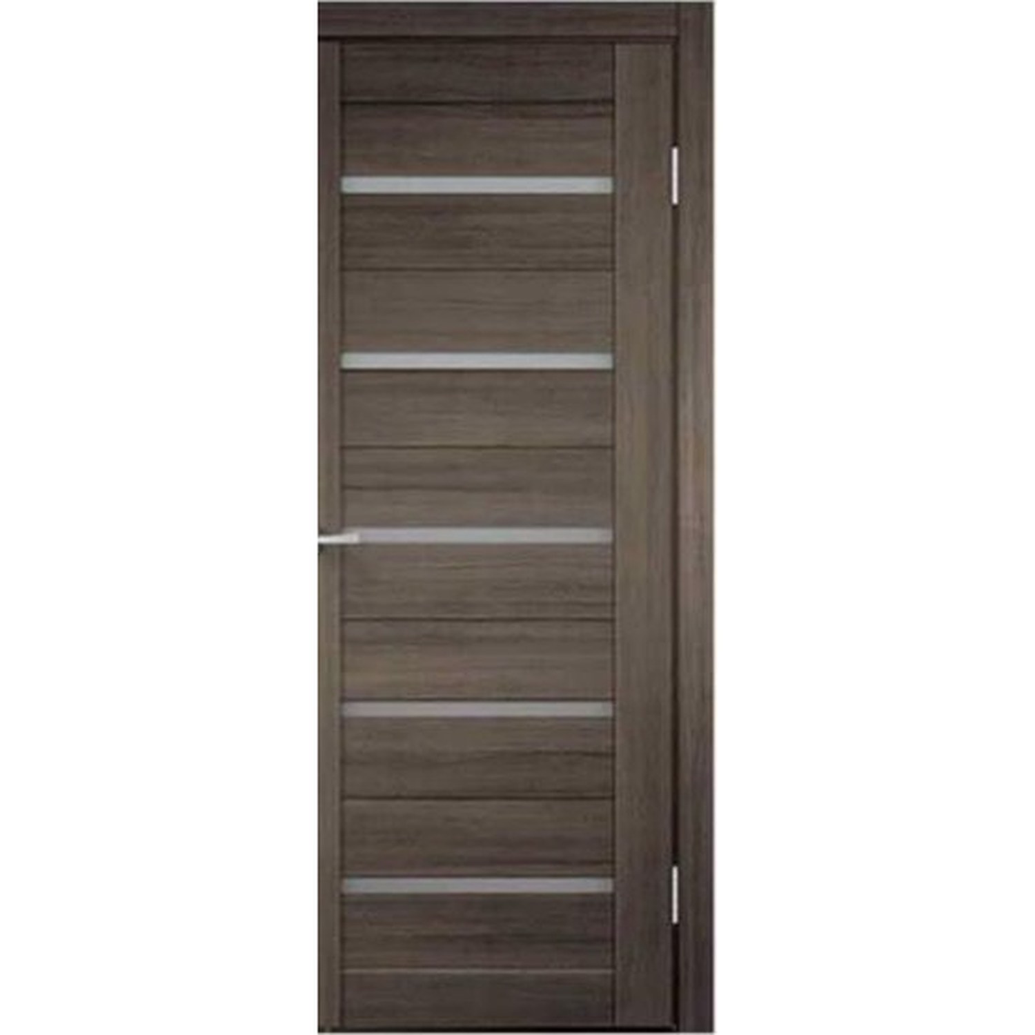 BUILD SOURCE™ Modern Grey Walnut Five Lite Interior Door IA-0032 — 8" x 12" Sample