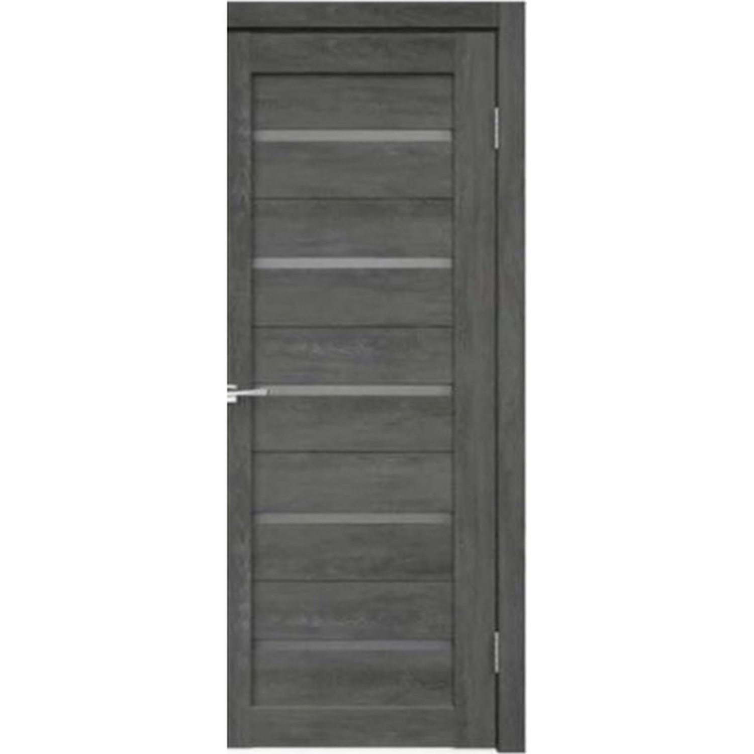 BUILD SOURCE™ Modern Charcoal Oak Horizontal Lite Interior Door IA-0034 — 8" x 12" Sample
