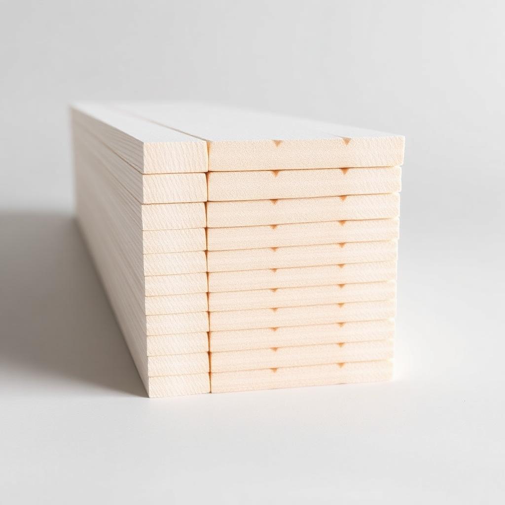 Build Source Finger Joint Primed Trim 1x4 x 16' — 8" x 12" Sample