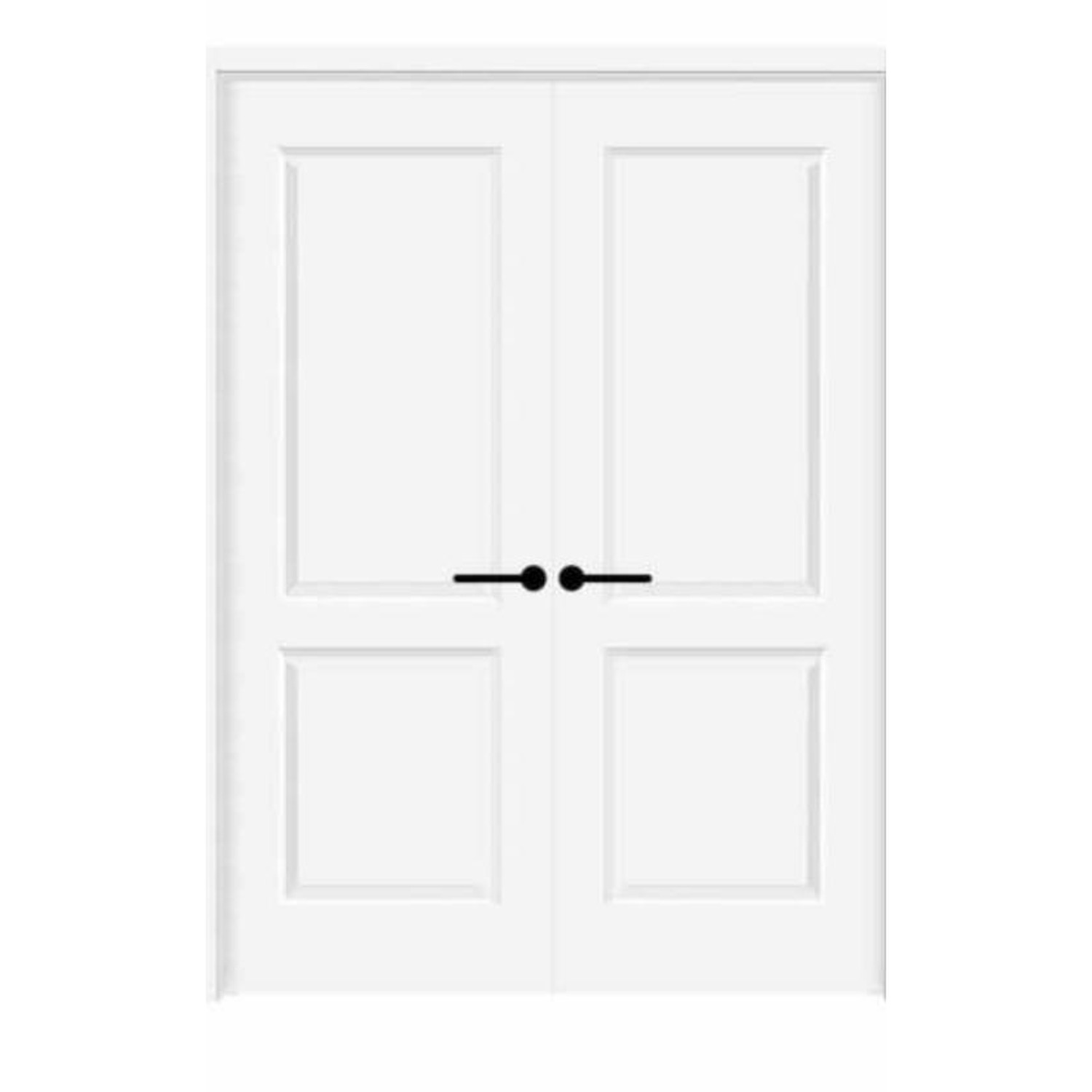 Build Source Double Door 2-Panel Shaker Pair BS-DB001 — 8" x 12" Sample