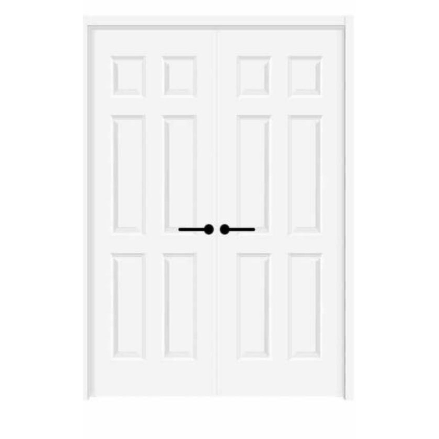 Build Source Double Door 6-Panel Colonial Pair BS-DB004 — 8" x 12" Sample
