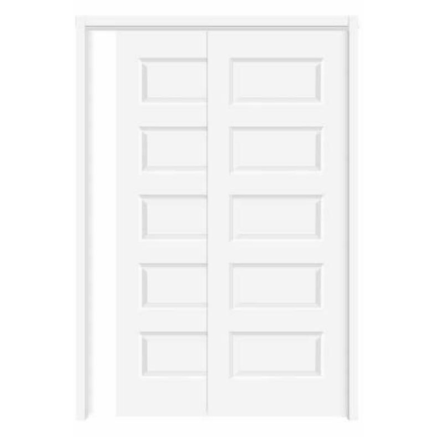 Build Source Sliding 5-Panel Equal Door BS-SD003 — 8" x 12" Sample