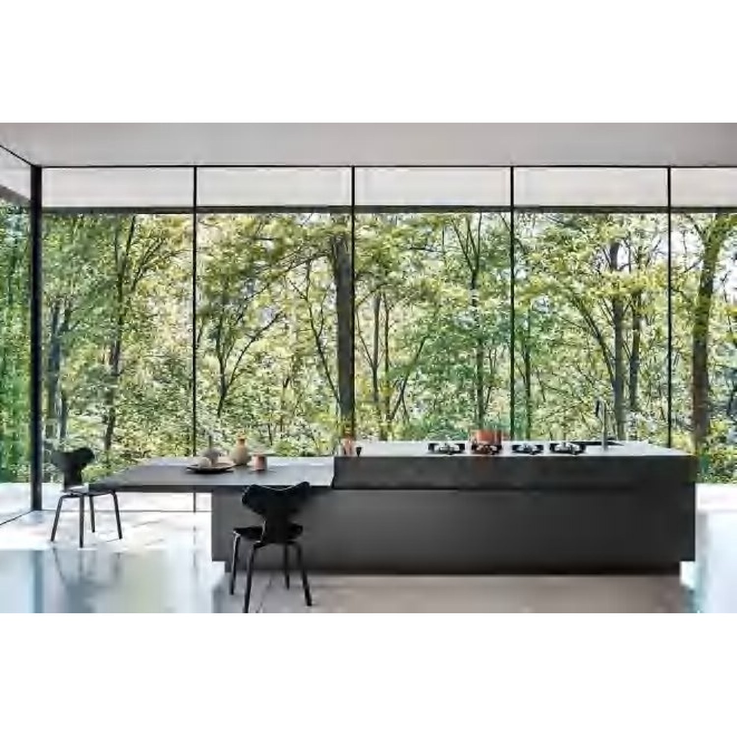 BUILD SOURCE™ Modern Natural Oak Woodgrain Melamine Kitchen — Peninsula M019 — 8" x 12" Sample