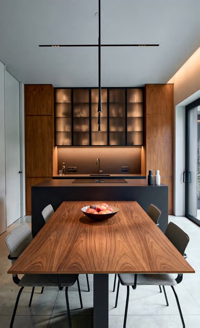 BUILD SOURCE™ Modern Sand Beige Woodgrain Melamine Kitchen — Island M027 — 8" x 12" Sample