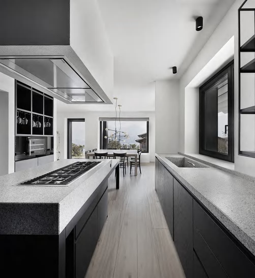BUILD SOURCE™ Modern Greige High-Gloss PET Kitchen — Island P053 — 8" x 12" Sample