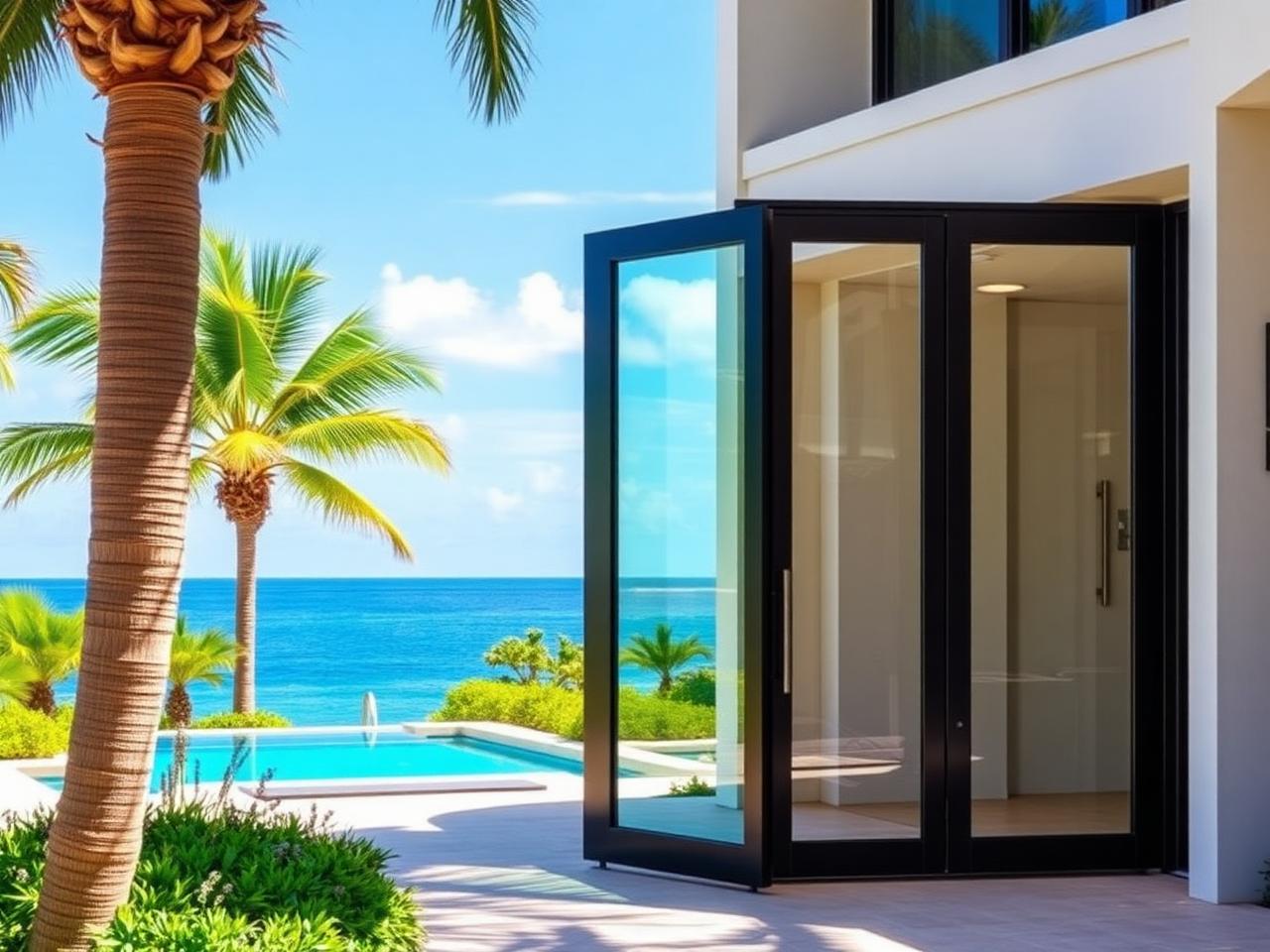 Build Source™ Miami-Dade NOA Impact Pivot Entry Door — 8" x 12" Sample