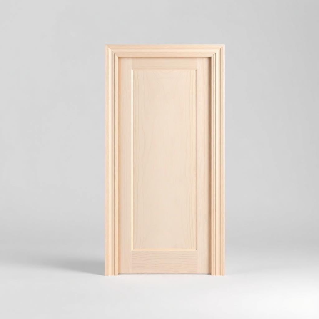 Radiata Pine Flat Jamb + Stop Applied BS027 — 1-7/32" x 4-9/16" — 8" x 12" Sample