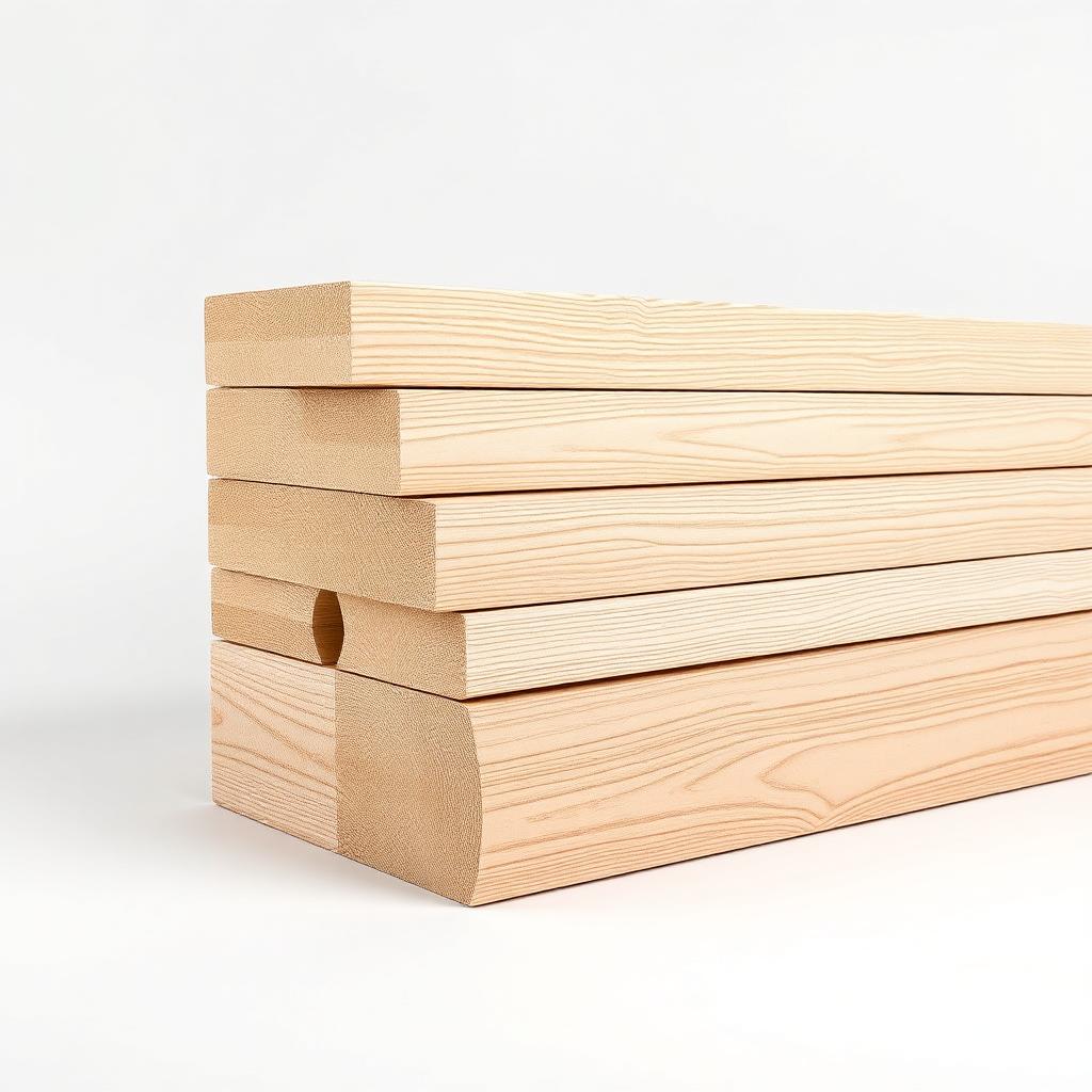 Radiata Pine Paneling HPT46 — 5/8" x 5-3/16" — 8" x 12" Sample