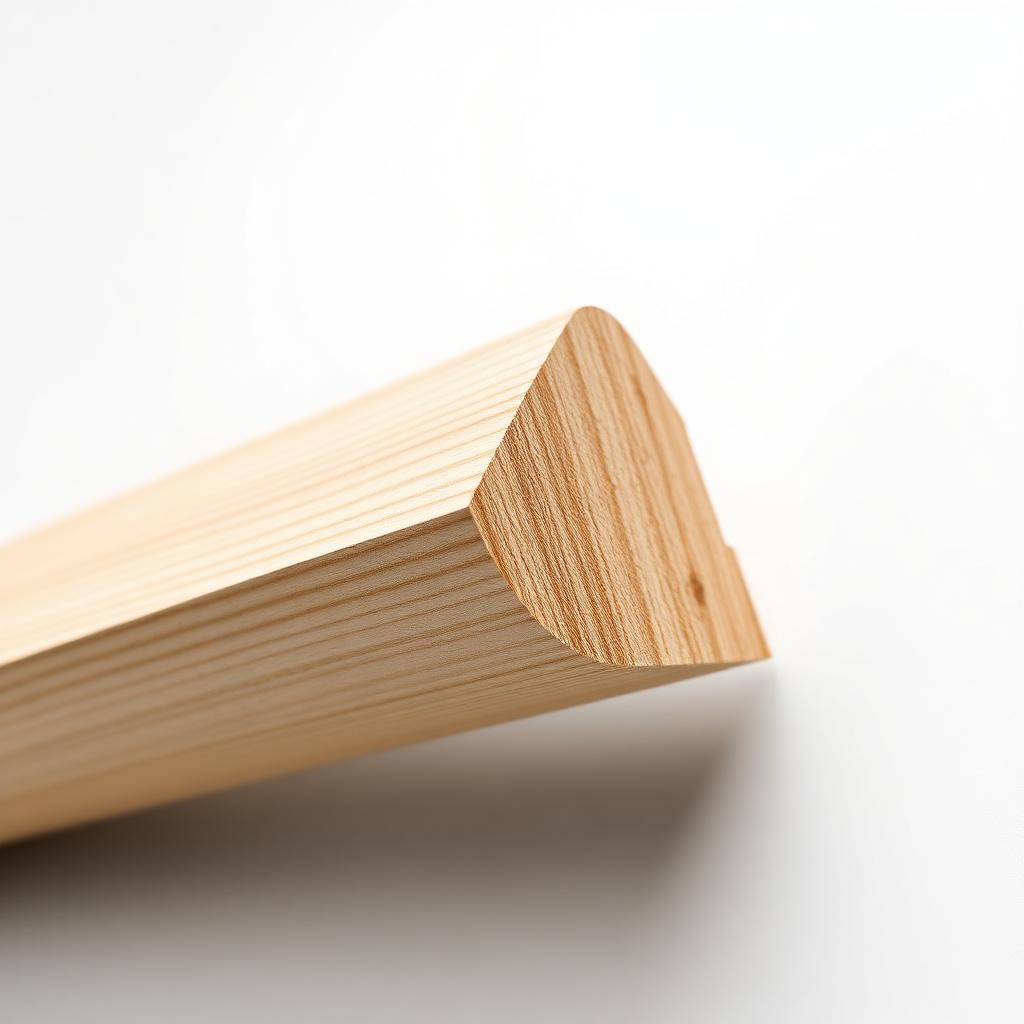 Radiata Pine Rabbet Jamb WM3030 — 1-7/32" x 6-9/16" — 8" x 12" Sample