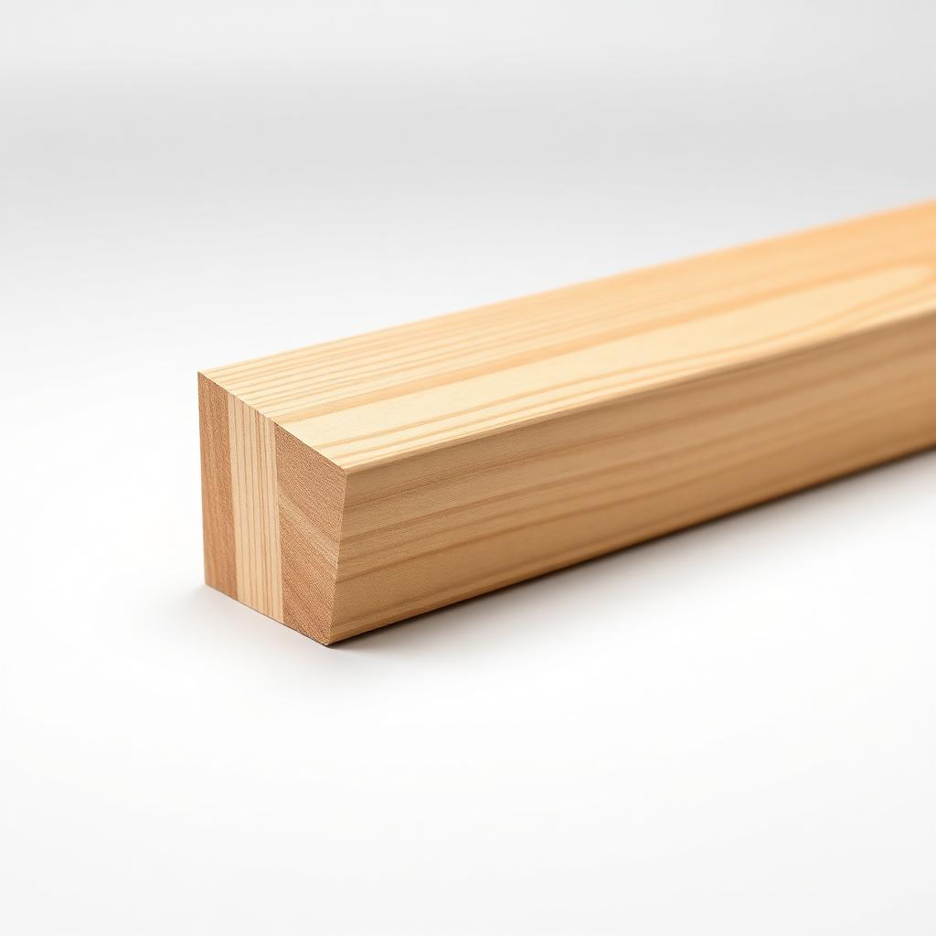 Radiata Pine Window Sill BS034 — 1-3/16" x 5-3/16" — 8" x 12" Sample